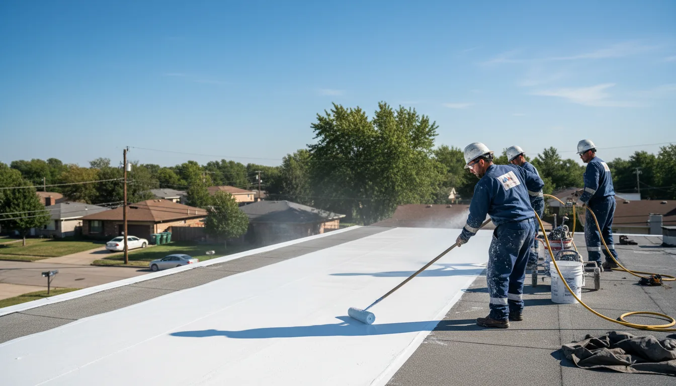 Commercial roof coating in De Berry, TX near me